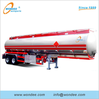 तरल पेट्रोलियम गैस परिवहन के लिए 3-एक्सल एलपीजी टैंकर सेमी ट्रेलरों